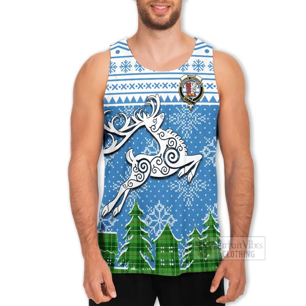 Boyle Clan Christmas Men's Tank Top Celtic Reindeer Style