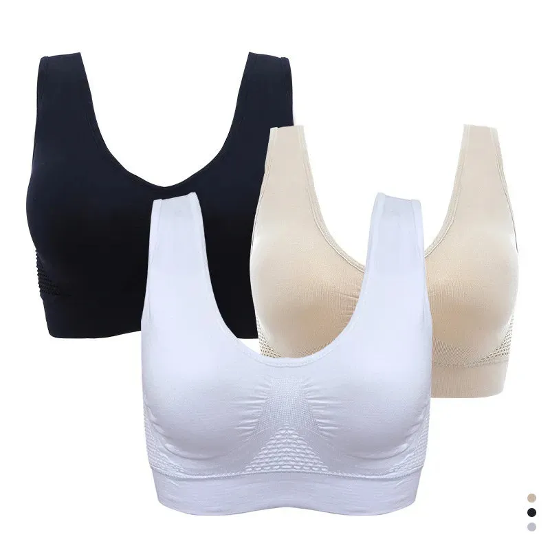 Breathable Women's Tops Hollow Bra