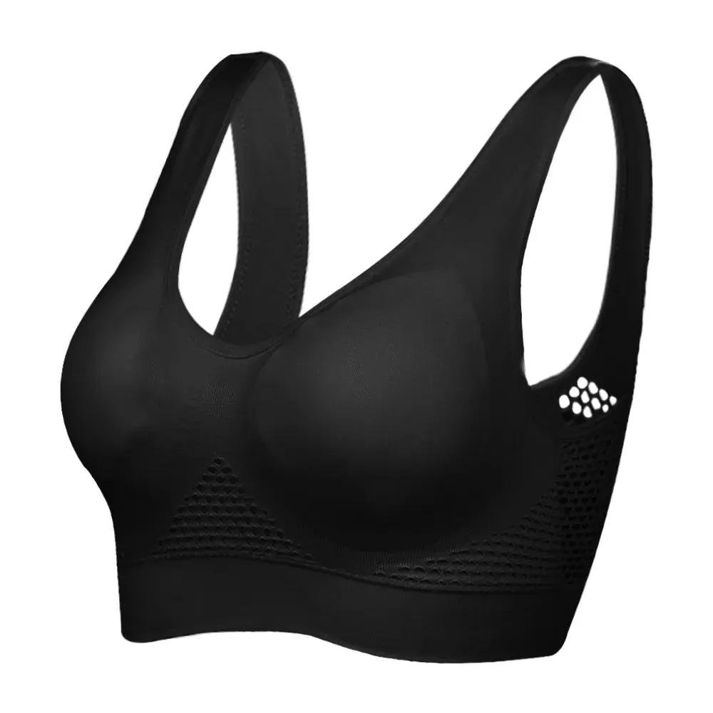 Breathable Women's Tops Hollow Bra