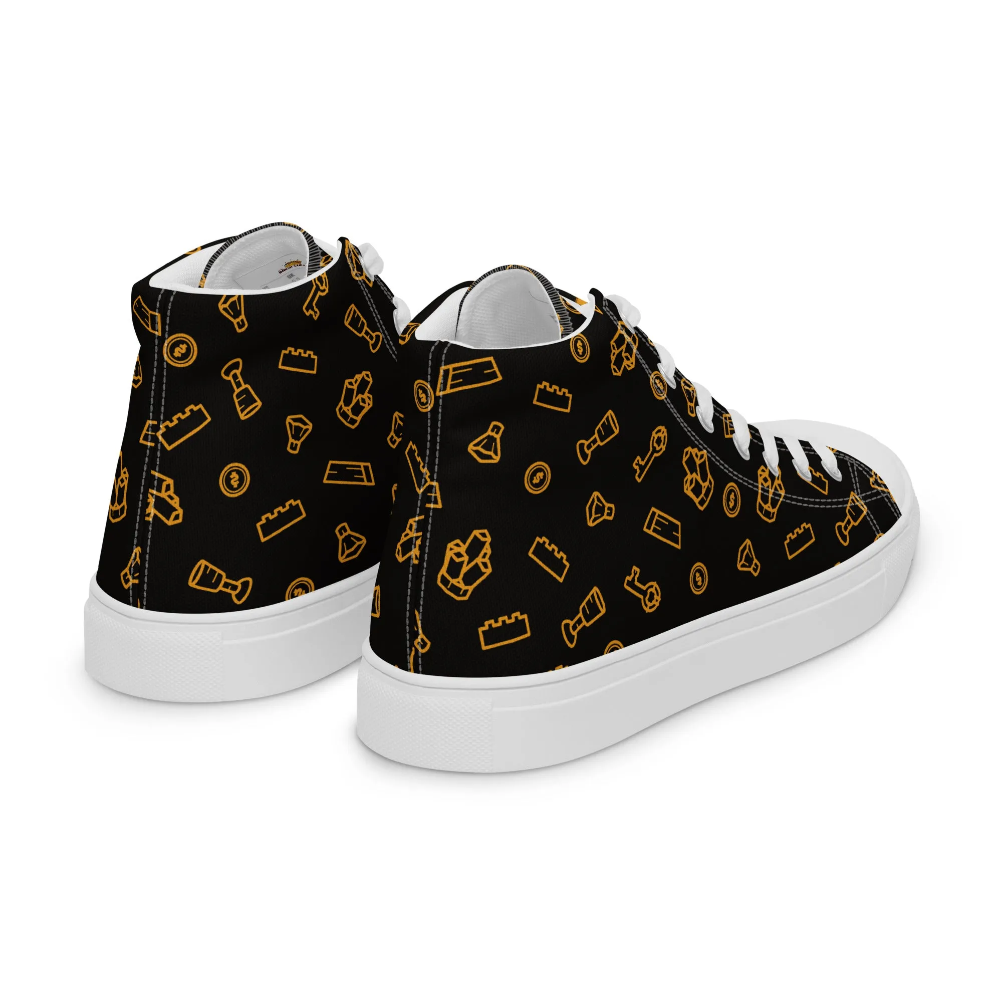 Brick Treasure Women’s high top canvas shoes