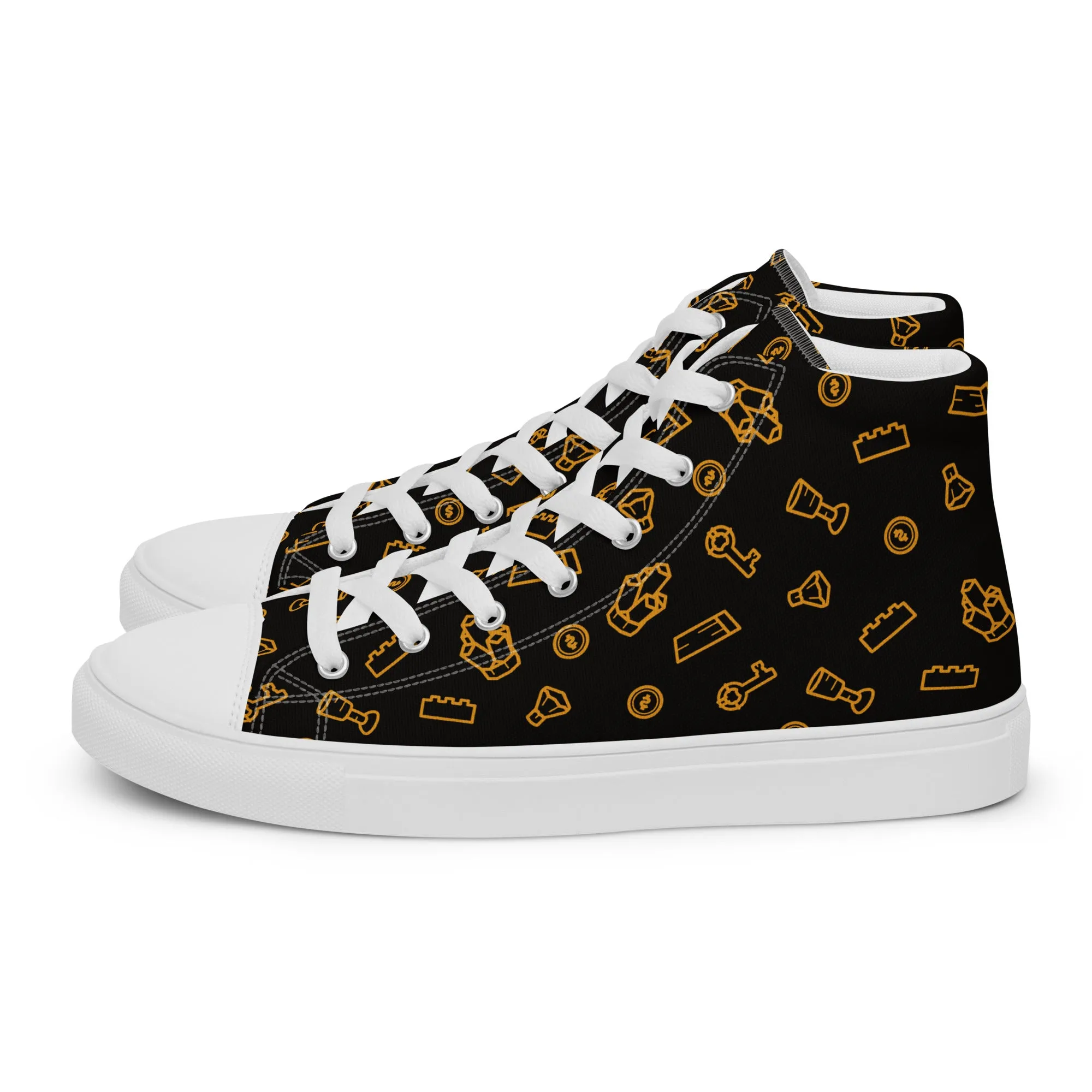 Brick Treasure Women’s high top canvas shoes