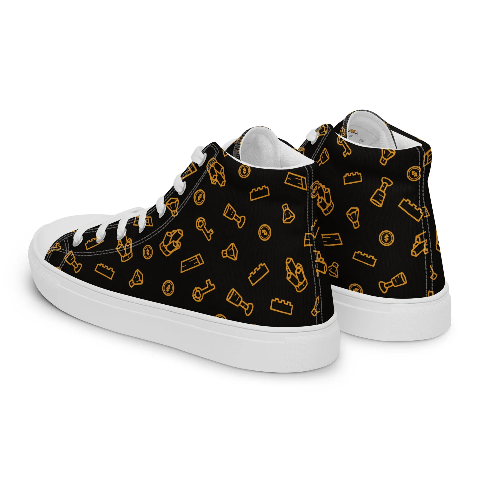 Brick Treasure Women’s high top canvas shoes