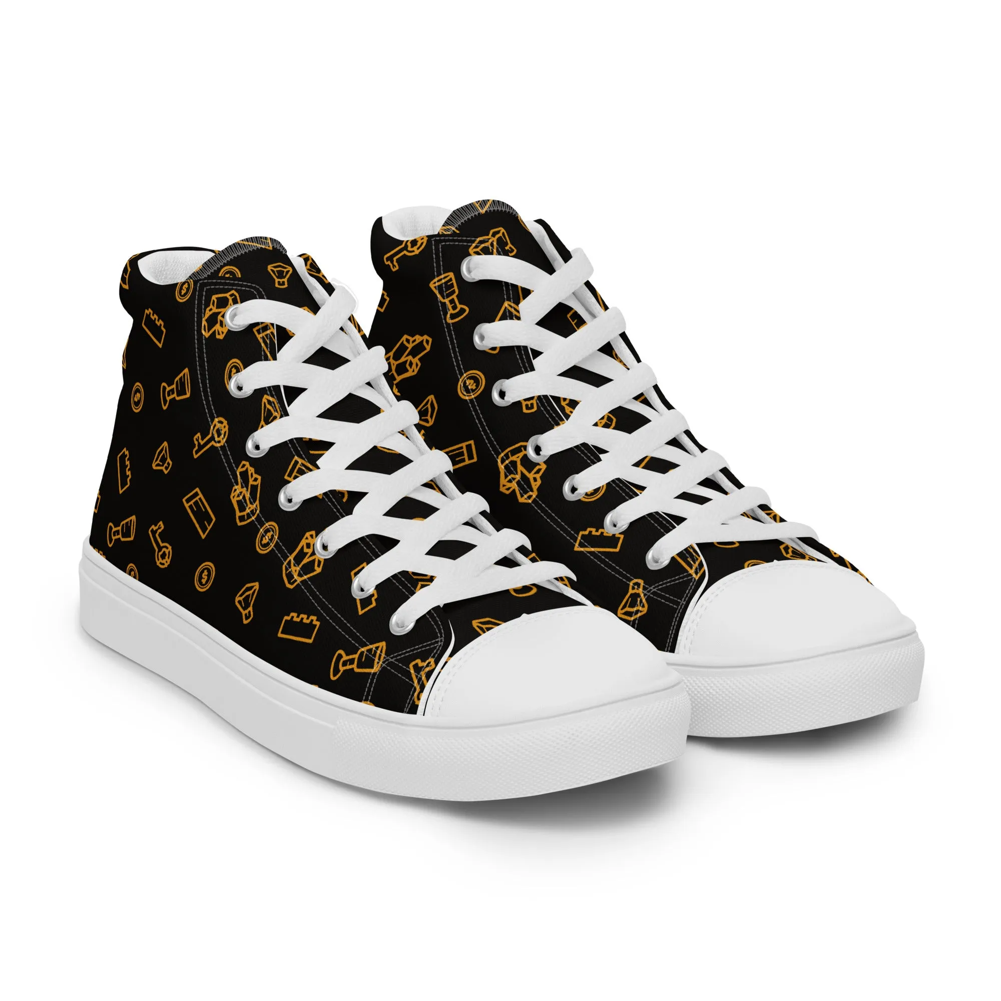 Brick Treasure Women’s high top canvas shoes