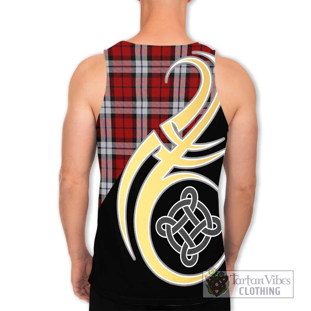 Brodie Dress Tartan Men's Tank Top with Family Crest and Celtic Symbol Style