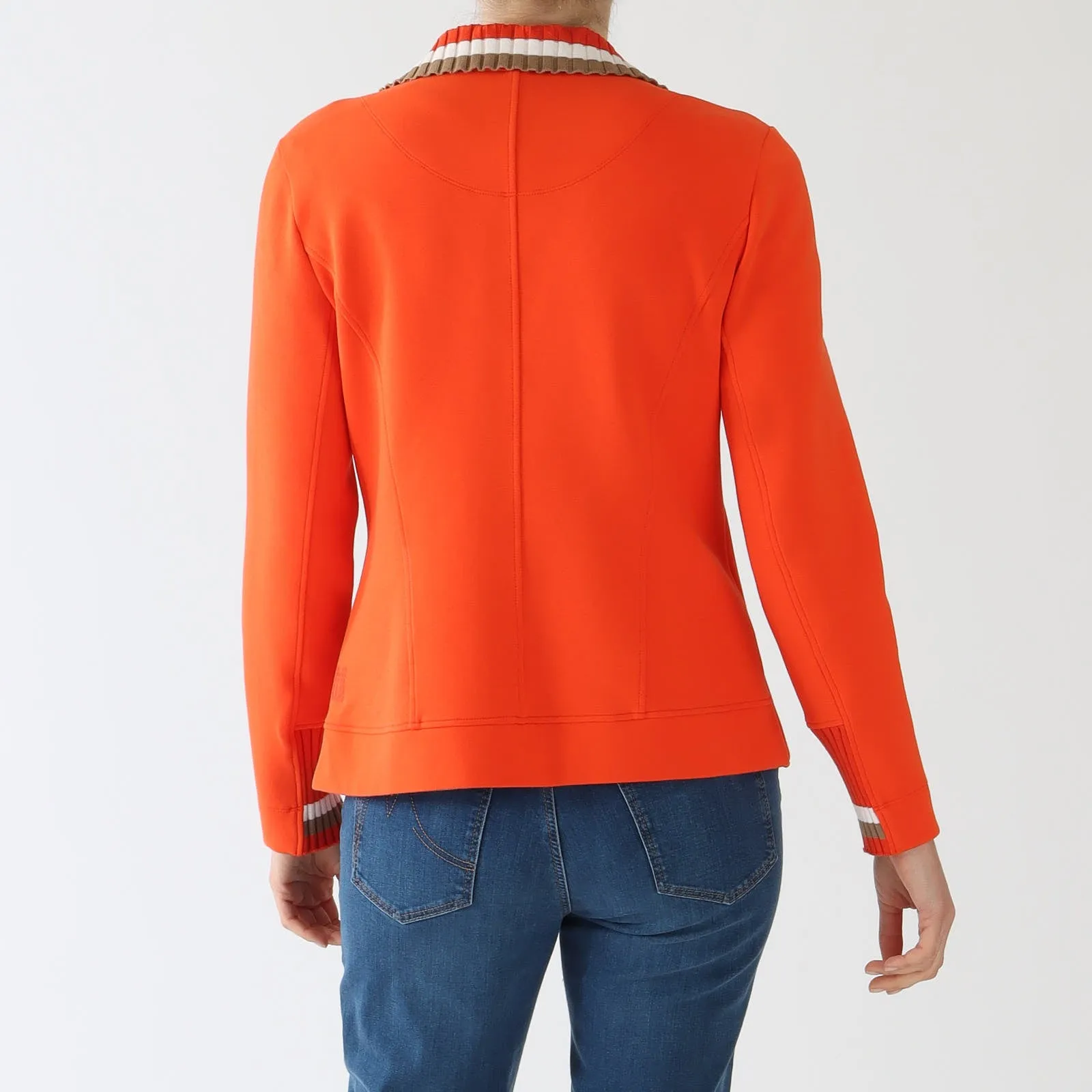 Campari Sports Knit Trim Jersey Blazer