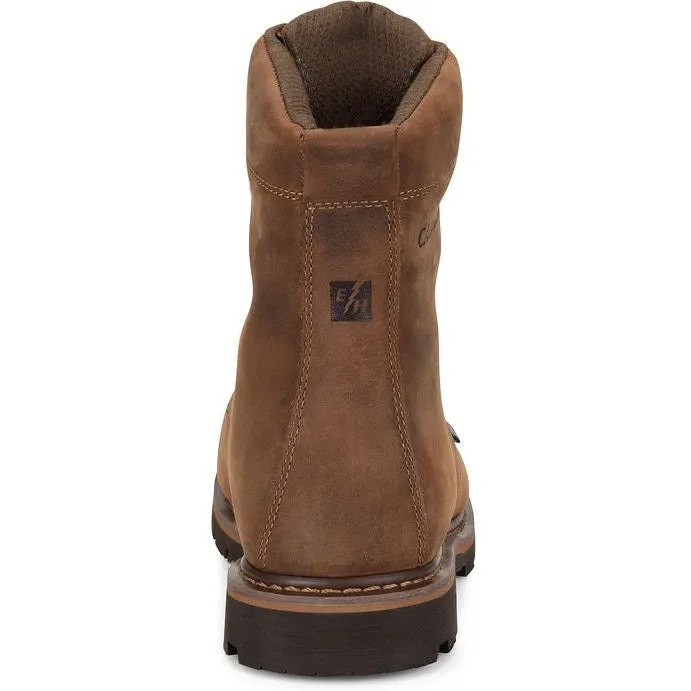 Carolina Men's Installer 8" Steel Toe WP Slip Resisting Work Boot -Brown- CA3557