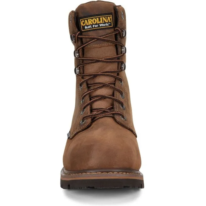 Carolina Men's Installer 8" Steel Toe WP Slip Resisting Work Boot -Brown- CA3557