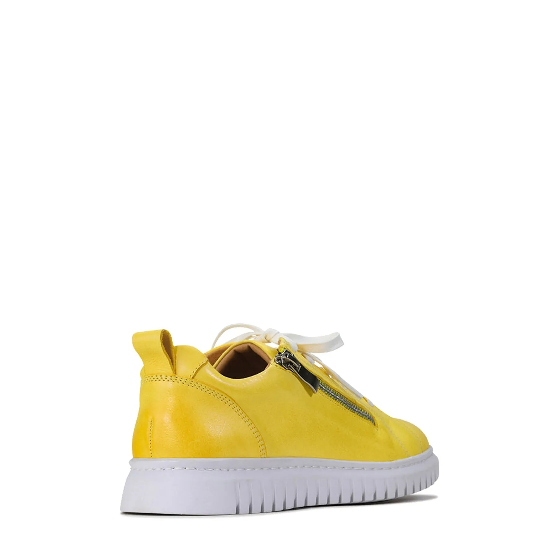 CLARENCE LOW-TOP ZIPPER SNEAKER LEATHER