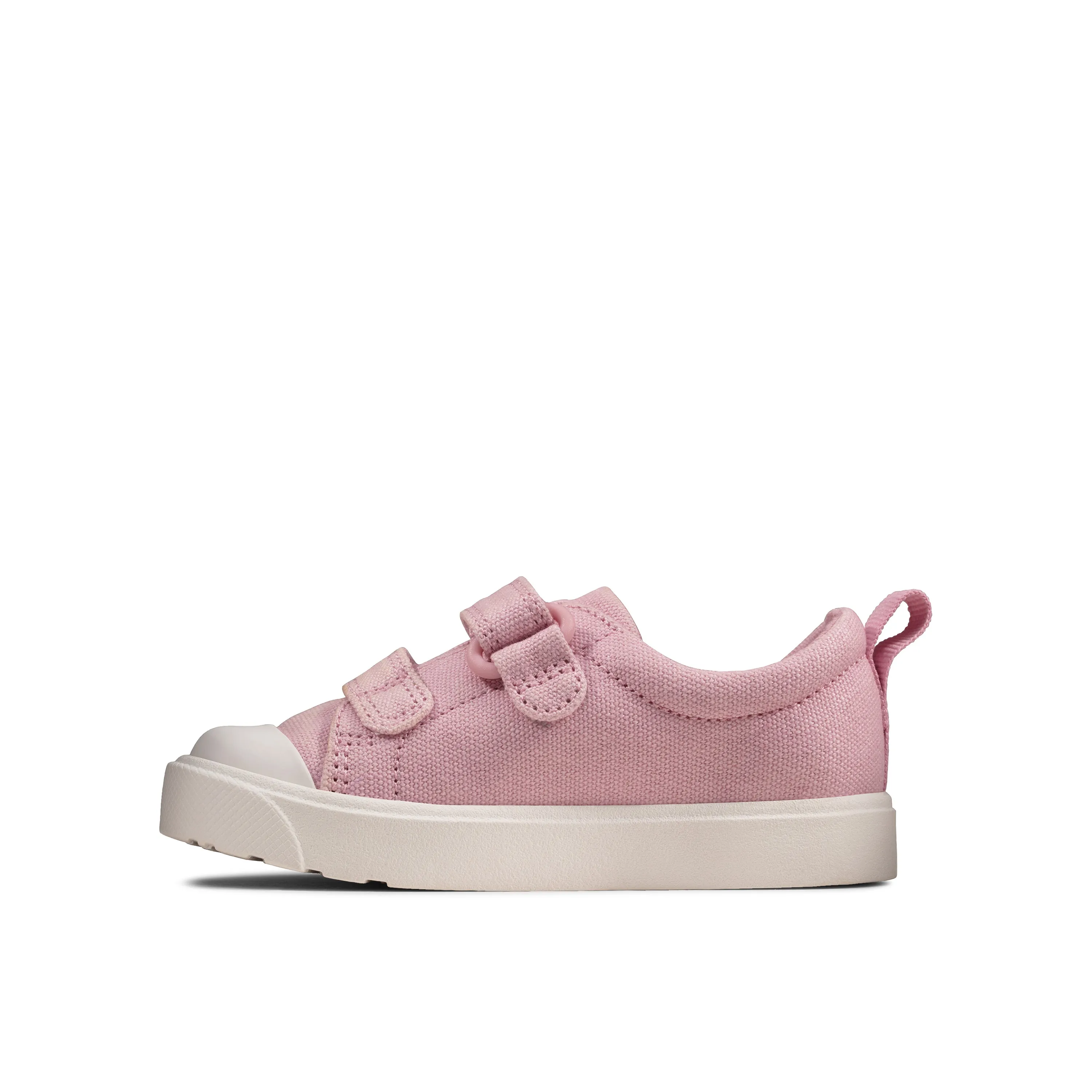 Clarks City Bright T Girls Pink Canvas Shoe