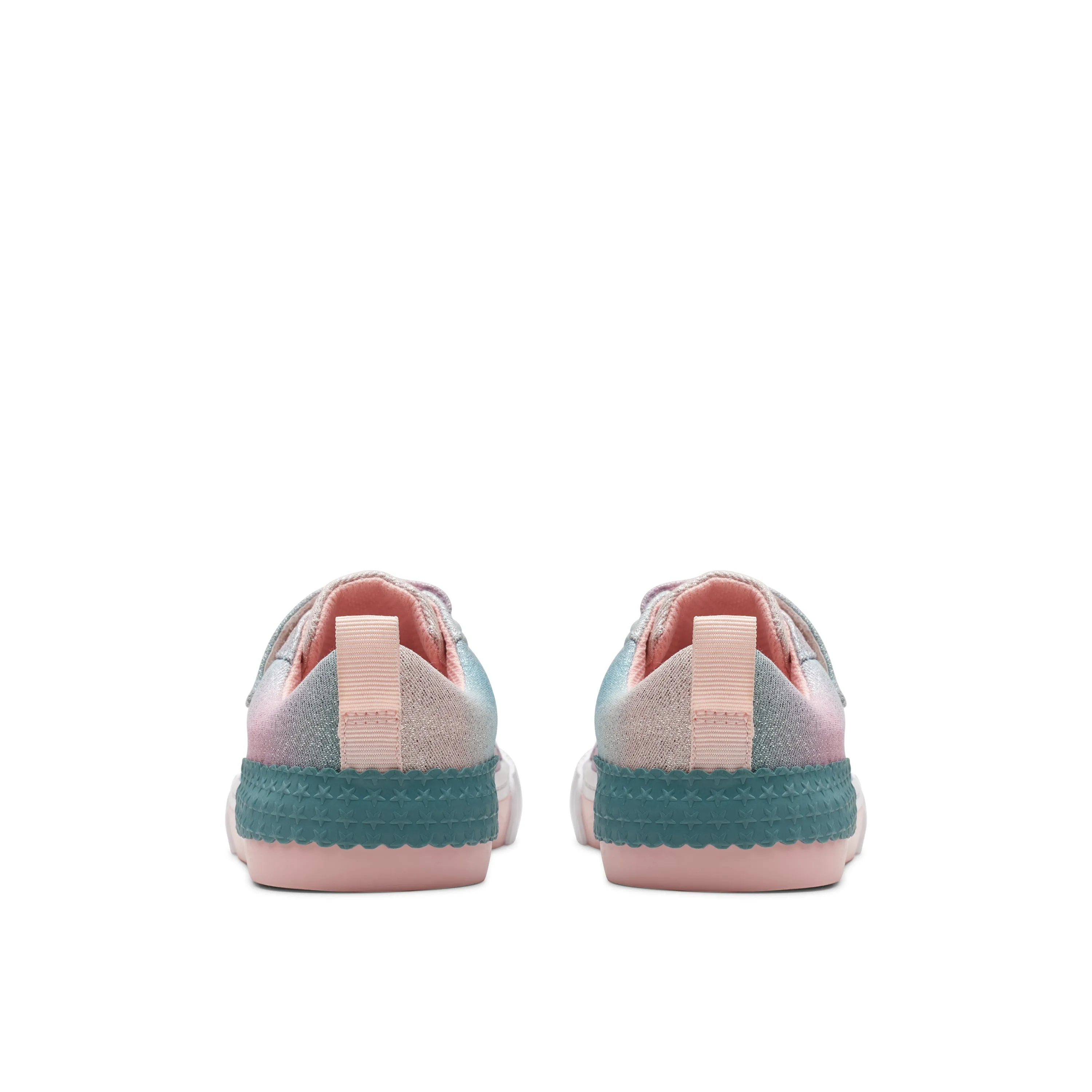 Clarks Foxing Brill K Girls Pastel Canvas Shoe