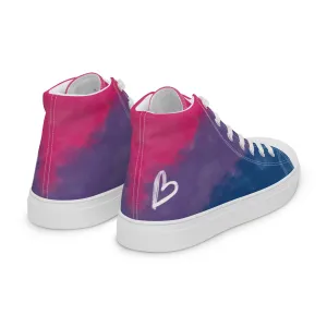 Cloudy Bisexual High Top Canvas Shoes (Fem Sizing)