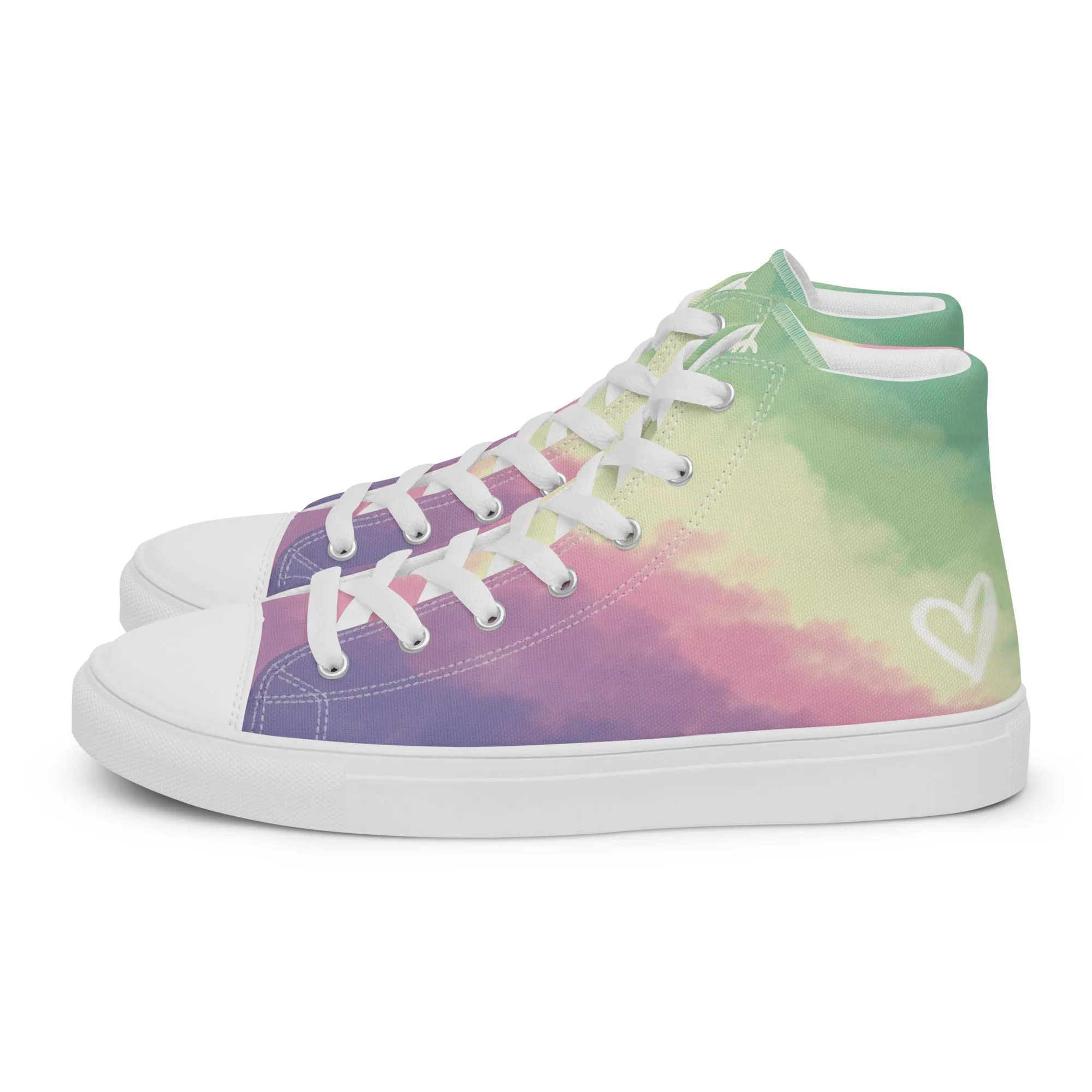 Cloudy Genderfae High Top Canvas Shoes (Fem Sizing)