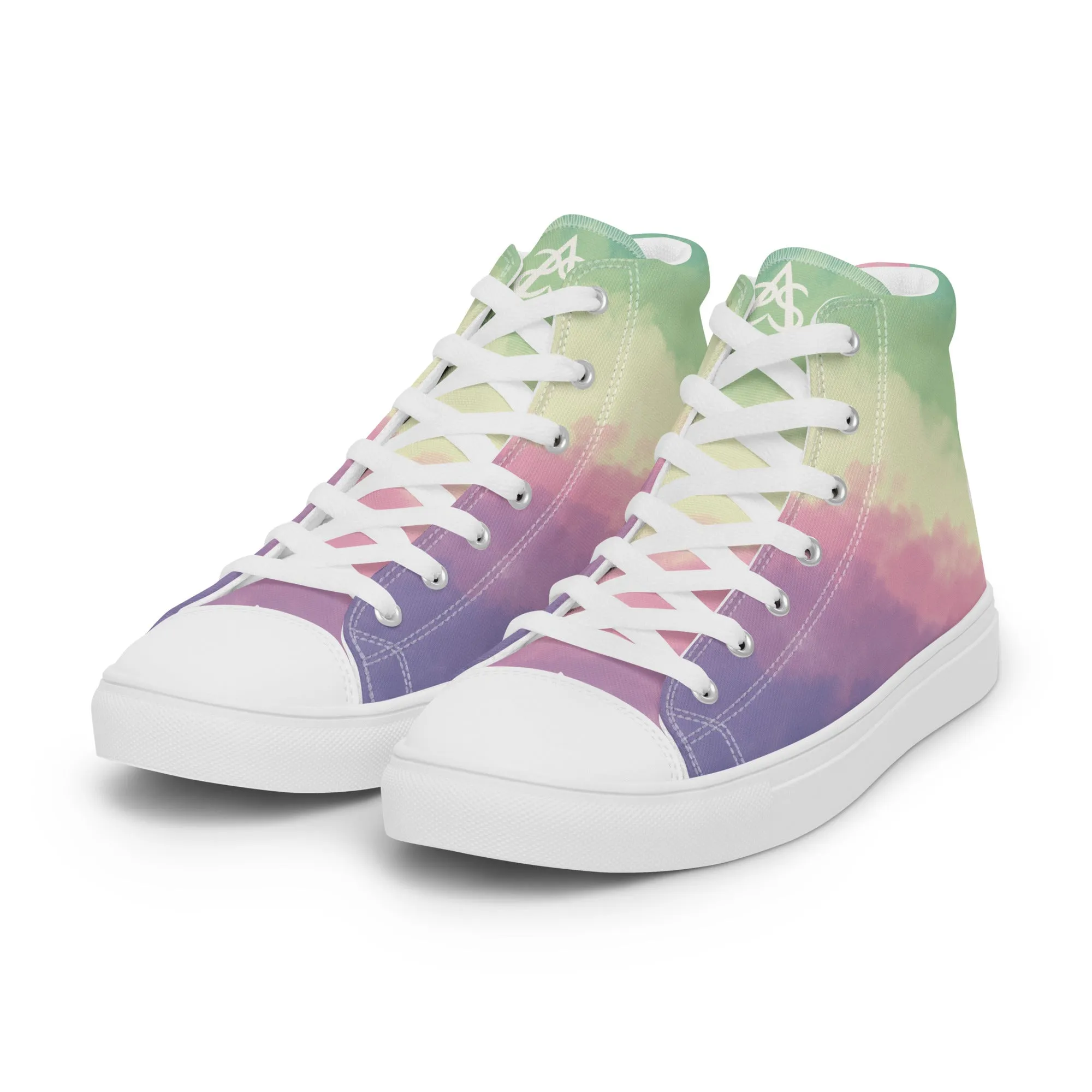 Cloudy Genderfae High Top Canvas Shoes (Fem Sizing)