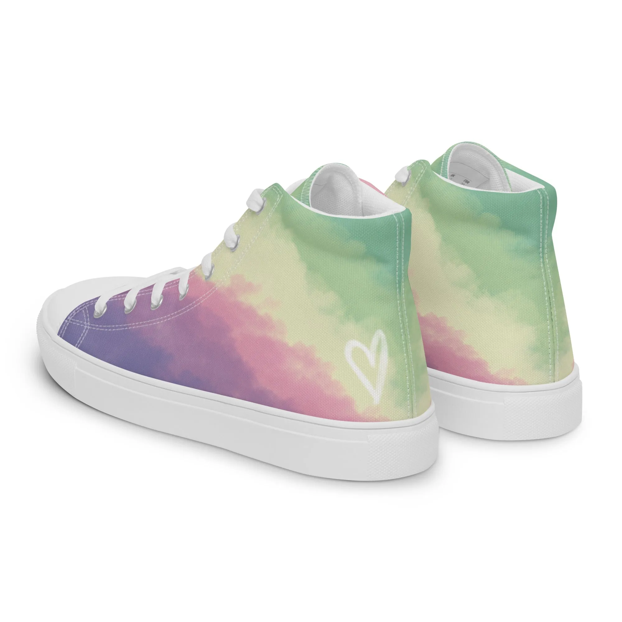 Cloudy Genderfae High Top Canvas Shoes (Fem Sizing)