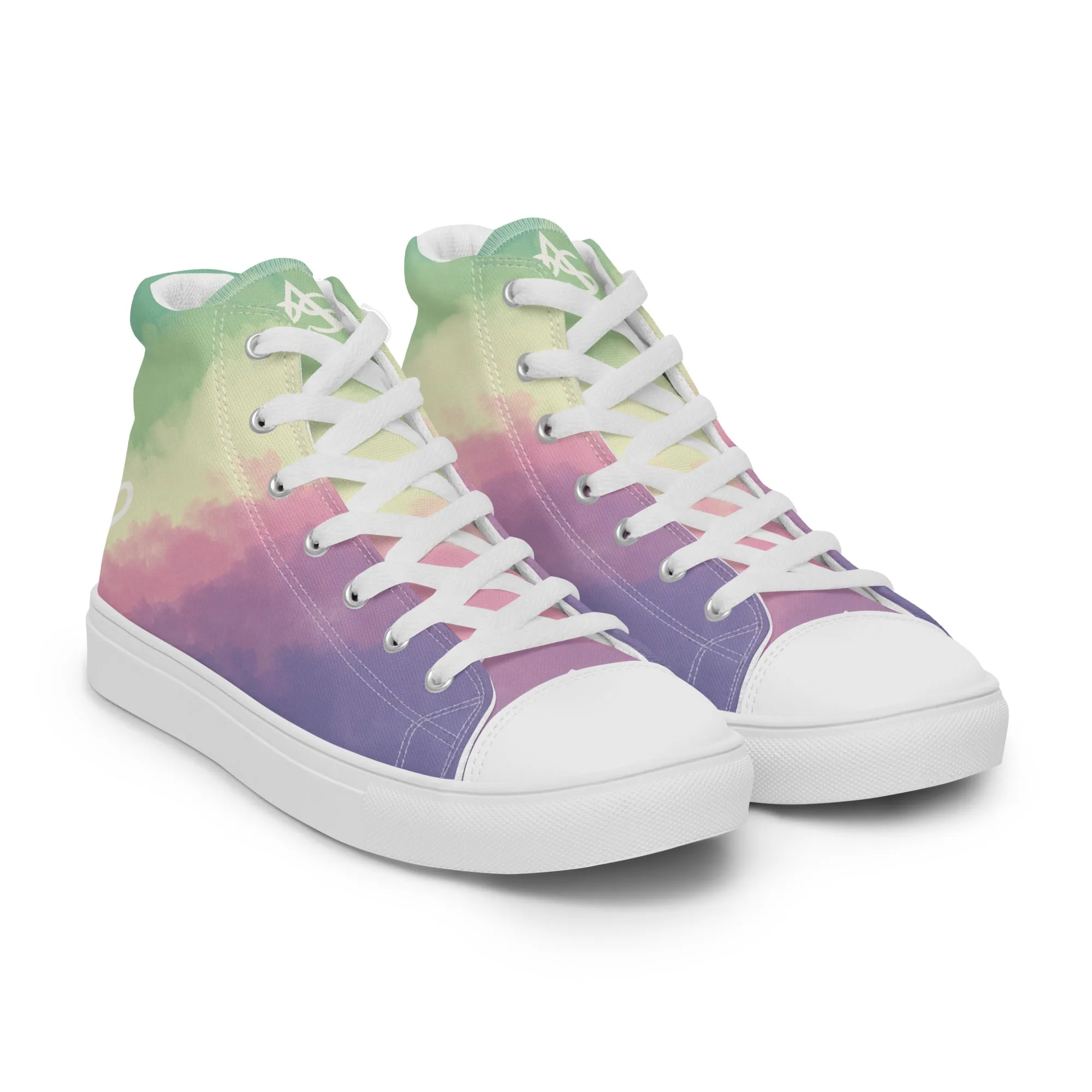 Cloudy Genderfae High Top Canvas Shoes (Fem Sizing)