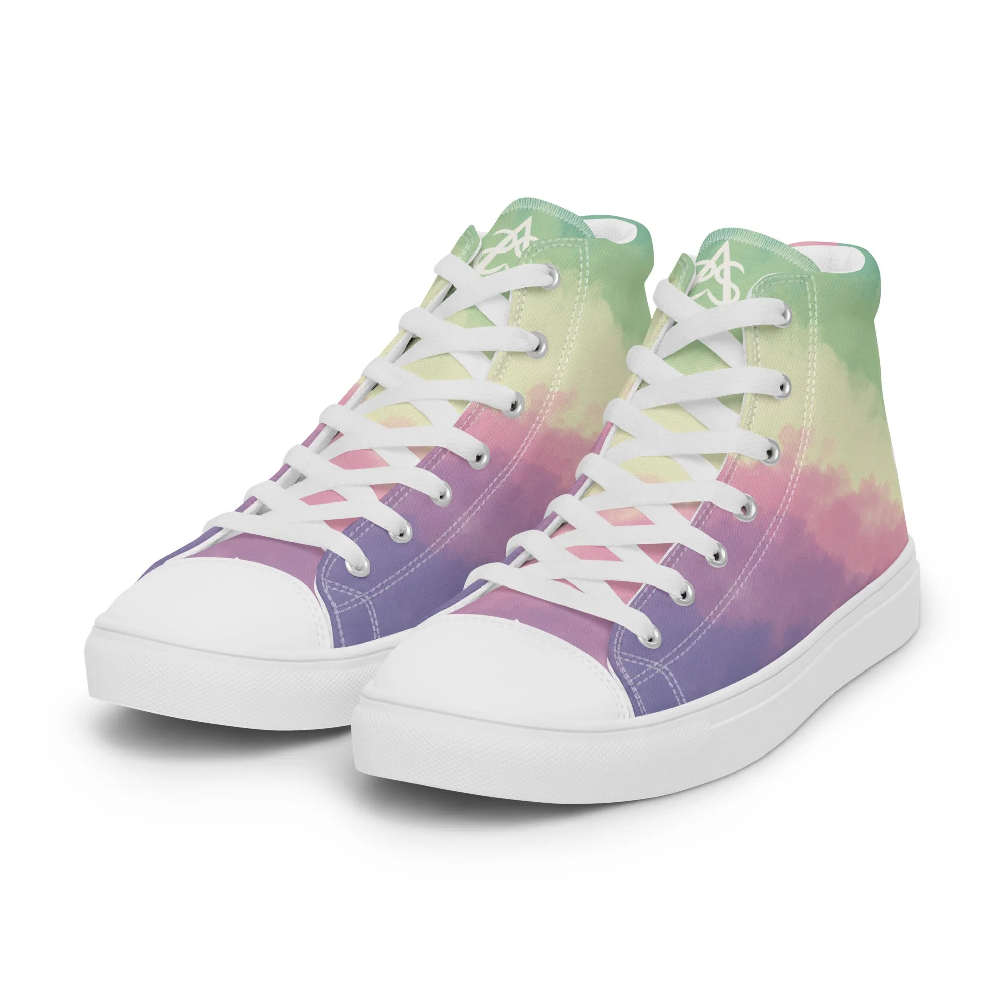 Cloudy Genderfae High Top Canvas Shoes (Masc Sizing)