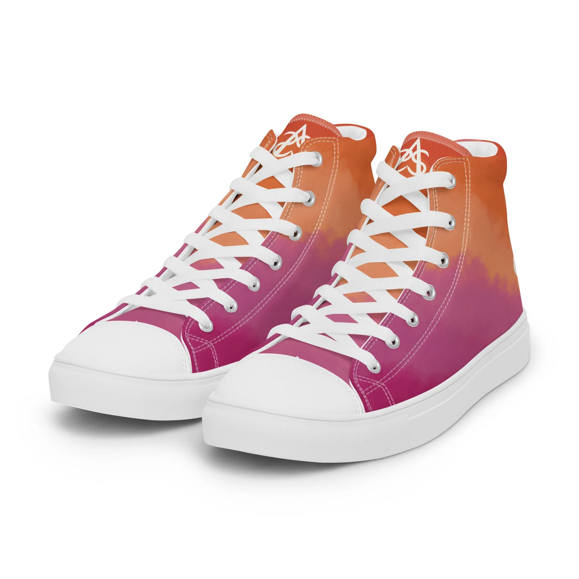 Cloudy Lesbian High Top Canvas Shoes (Fem Sizing)