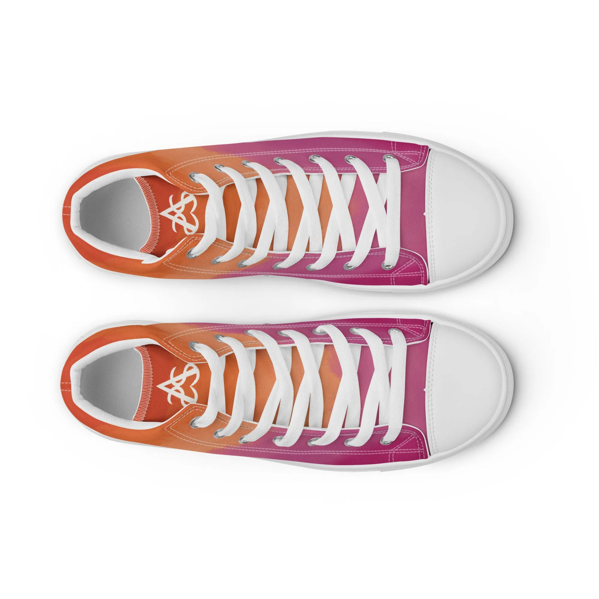 Cloudy Lesbian High Top Canvas Shoes (Fem Sizing)