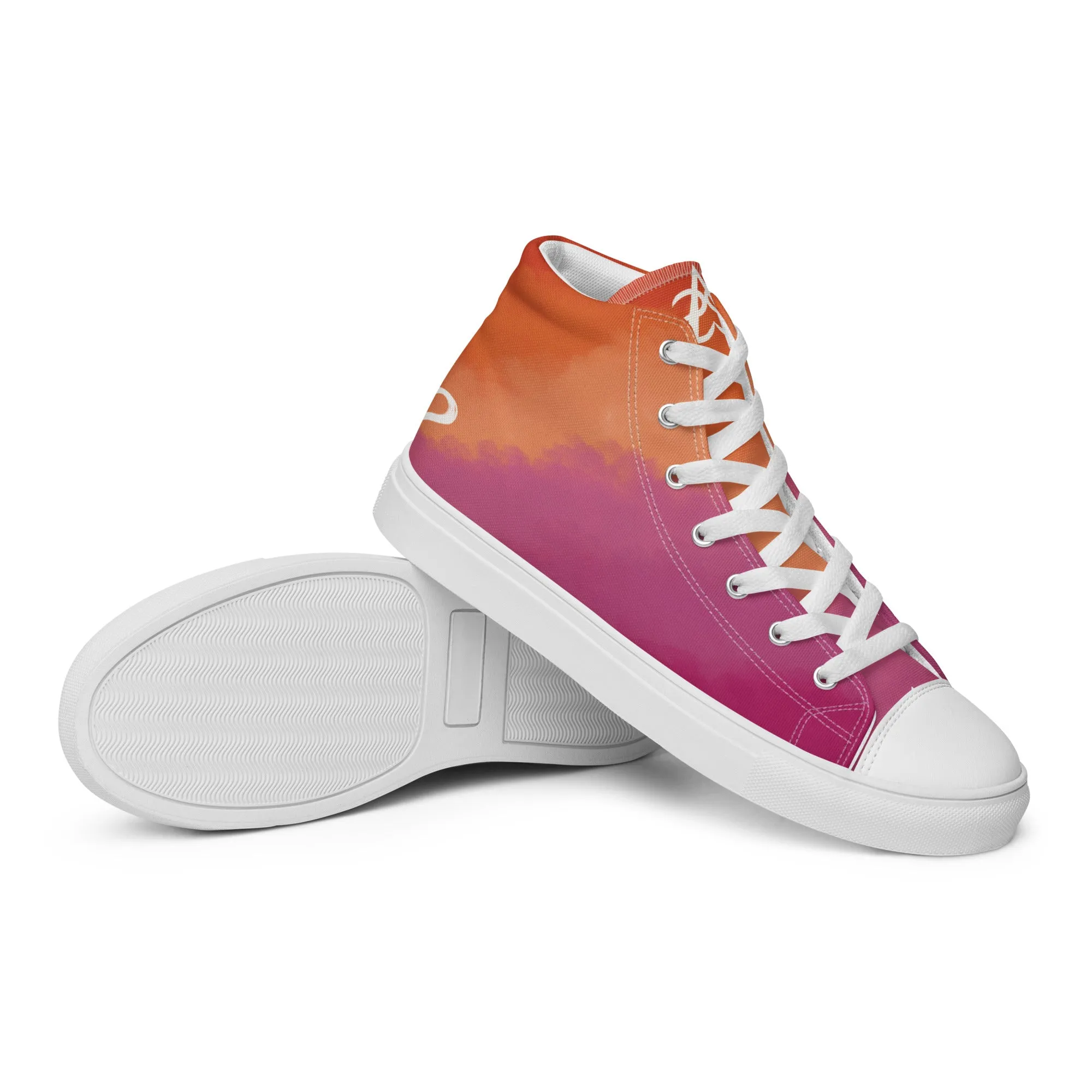 Cloudy Lesbian High Top Canvas Shoes (Masc Sizing)