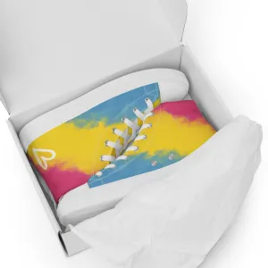 Cloudy Pansexual High Top Canvas Shoes (Masc Sizing)