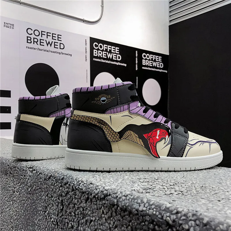 Cobra Graffiti Casual Street High Top Sneakers