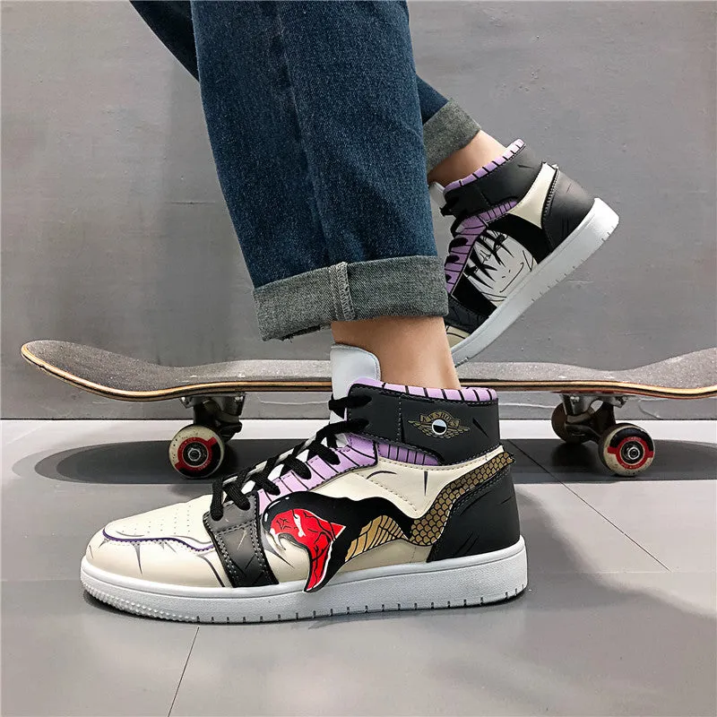 Cobra Graffiti Casual Street High Top Sneakers