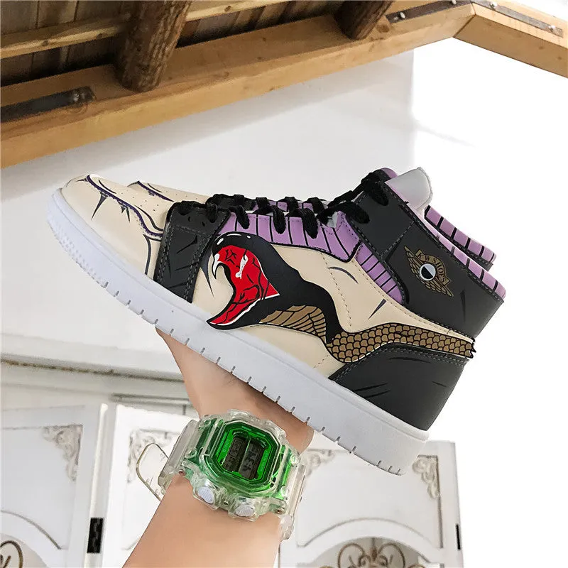 Cobra Graffiti Casual Street High Top Sneakers