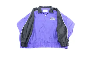 Colorado Rockies Embroidered Black & Purple Zip Up Jacket