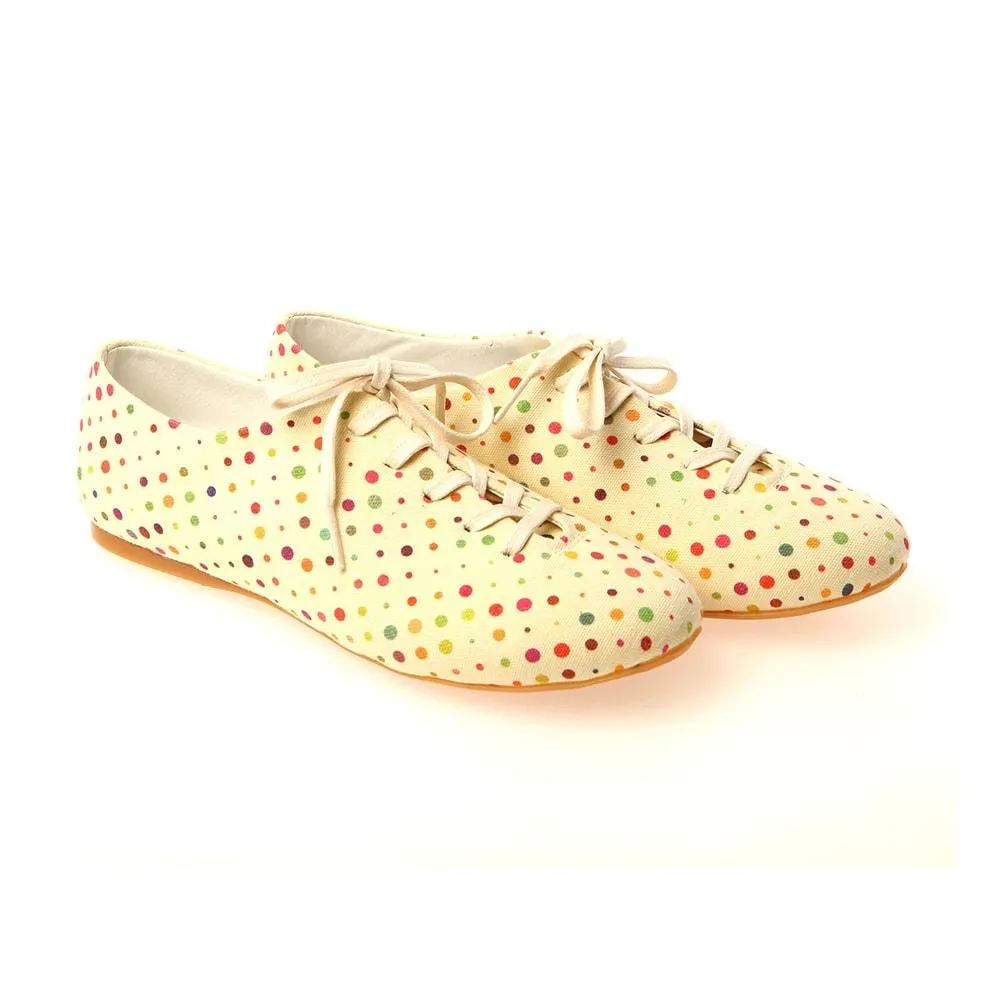 Colored Dots Ballerinas Shoes SLV034