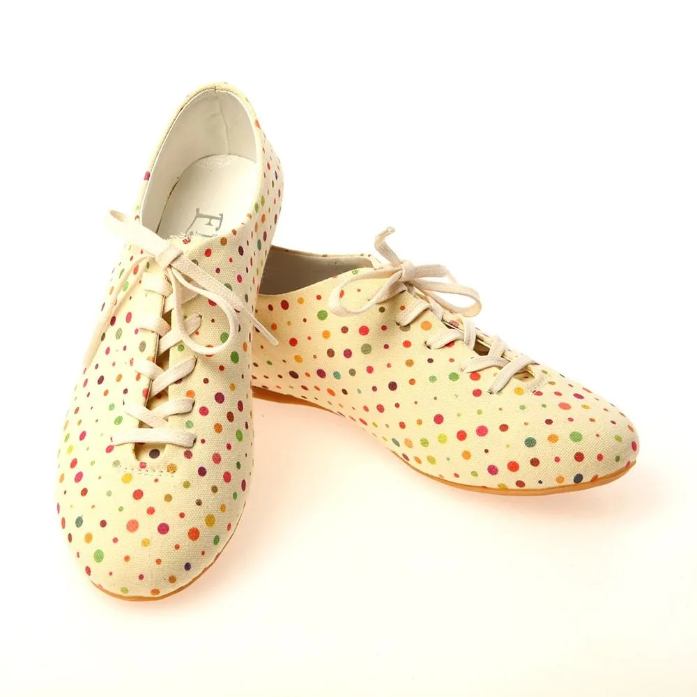 Colored Dots Ballerinas Shoes SLV034