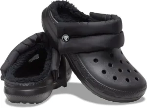 Crocs Classic Lined Neo Puff Clog - Black