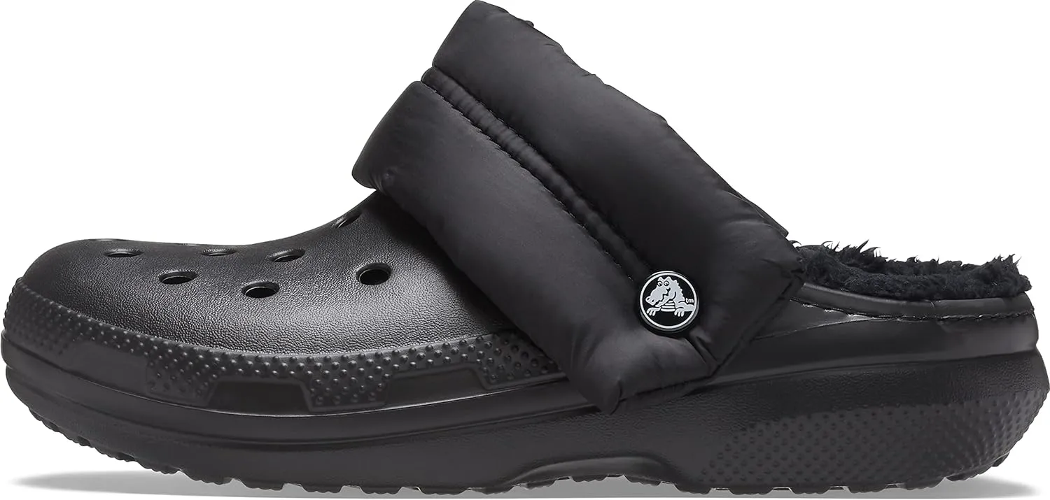 Crocs Classic Lined Neo Puff Clog - Black