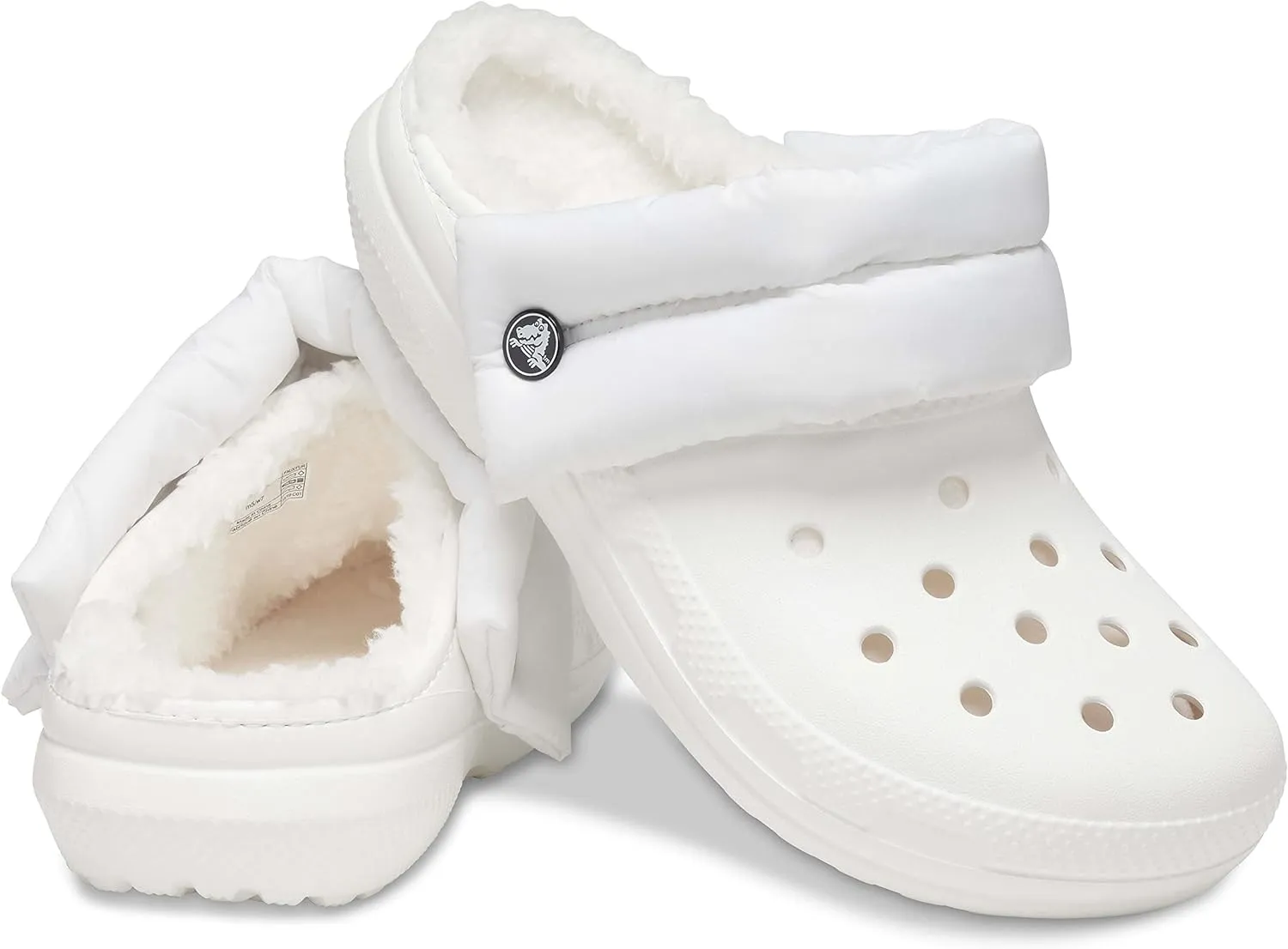 Crocs Classic Lined Neo Puff Clog - White