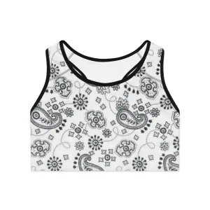 Crowgodshi Designer White Colors Sports Bra