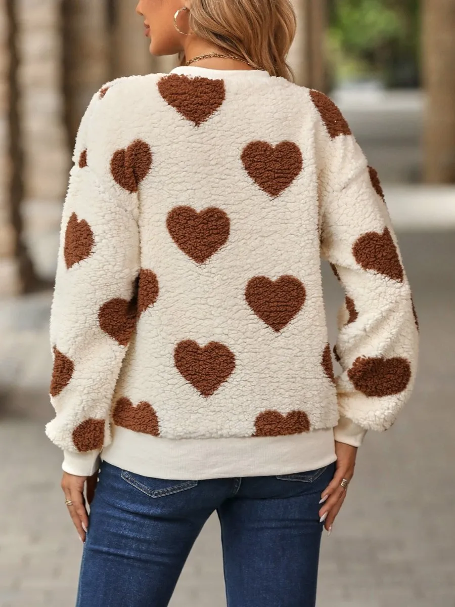 Cupid's Arrow Heart Crewneck Sweatshirt: