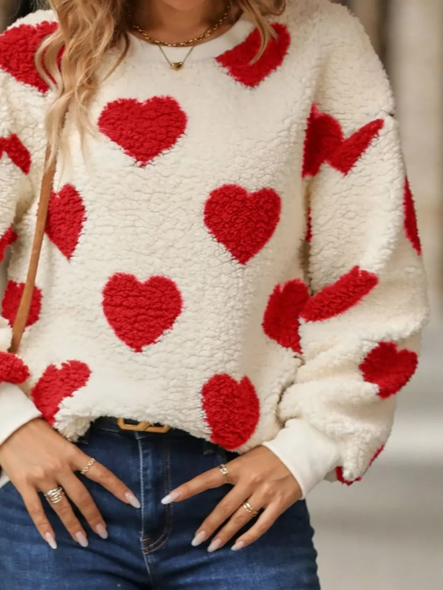 Cupid's Arrow Heart Crewneck Sweatshirt: