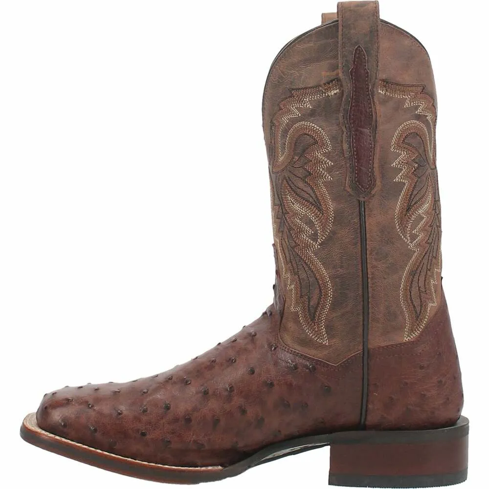 Dan Post Men's Alamosa Full Quill Ostrich Square Toe Boot DP3875