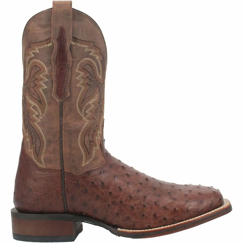 Dan Post Men's Alamosa Full Quill Ostrich Square Toe Boot DP3875