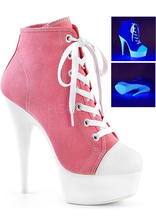 DELIGHT-600SK-02 [Pink/Neon White] | PLATFORM BOOTS [PREORDER]