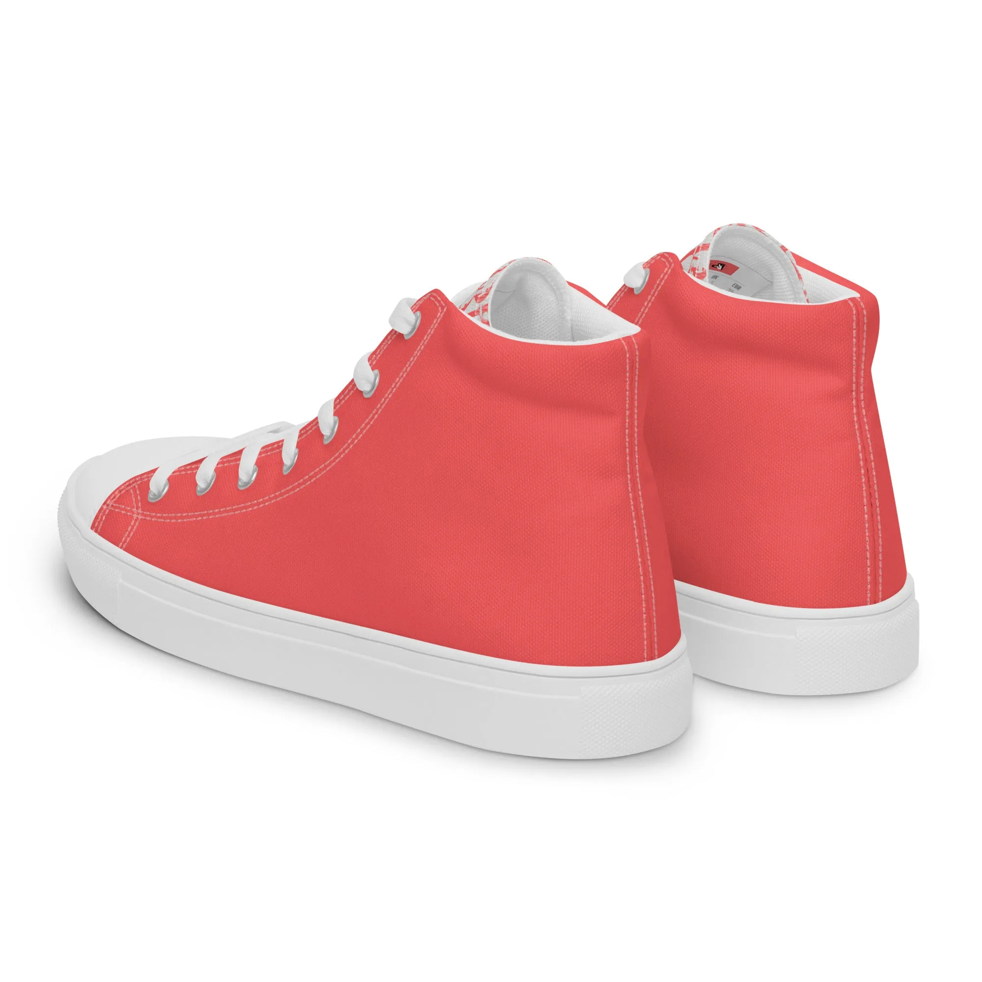 Descendants of the Island Coral Platinum Women’s high top canvas shoes