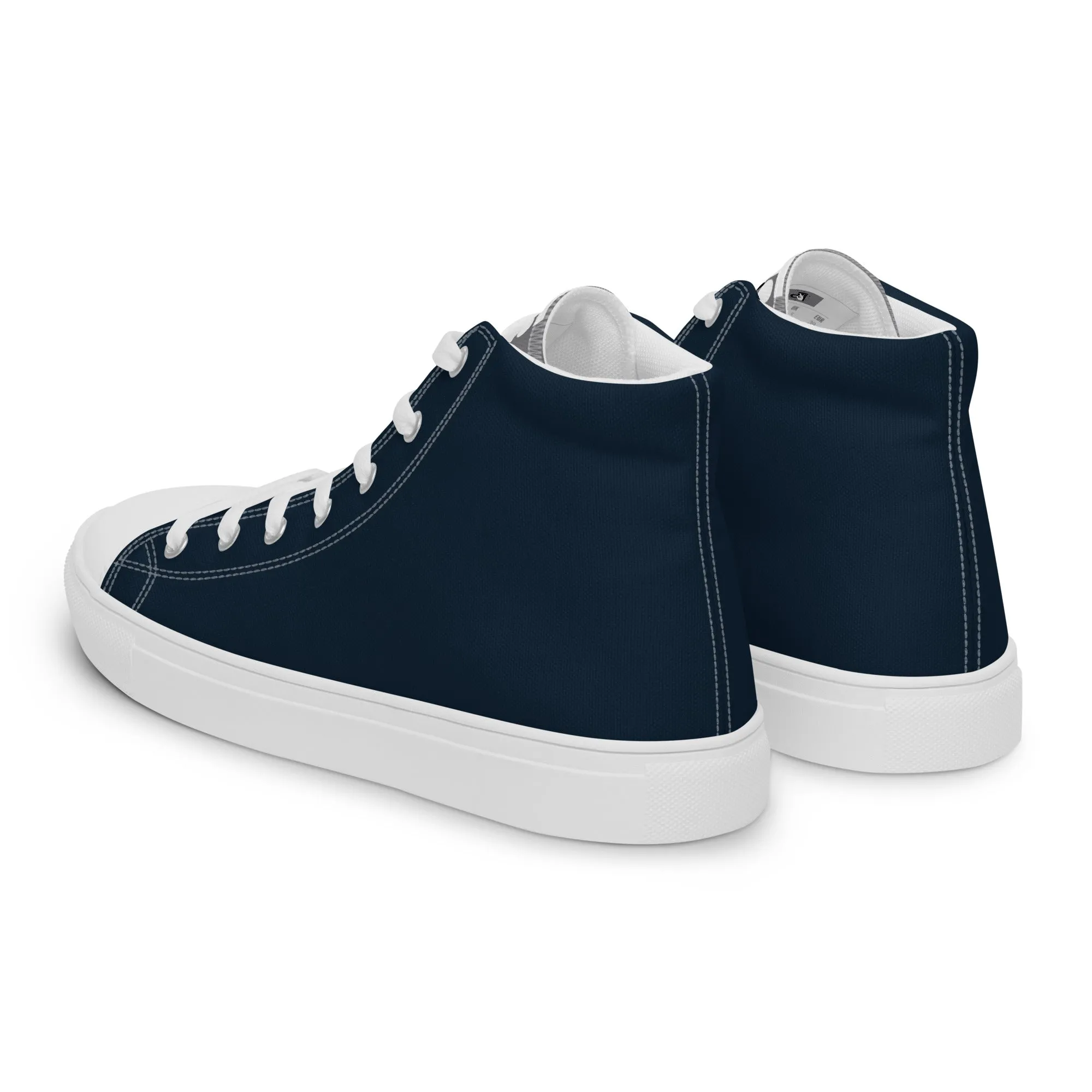 Descendants of the Island Navy Pewter Men’s high top canvas shoes