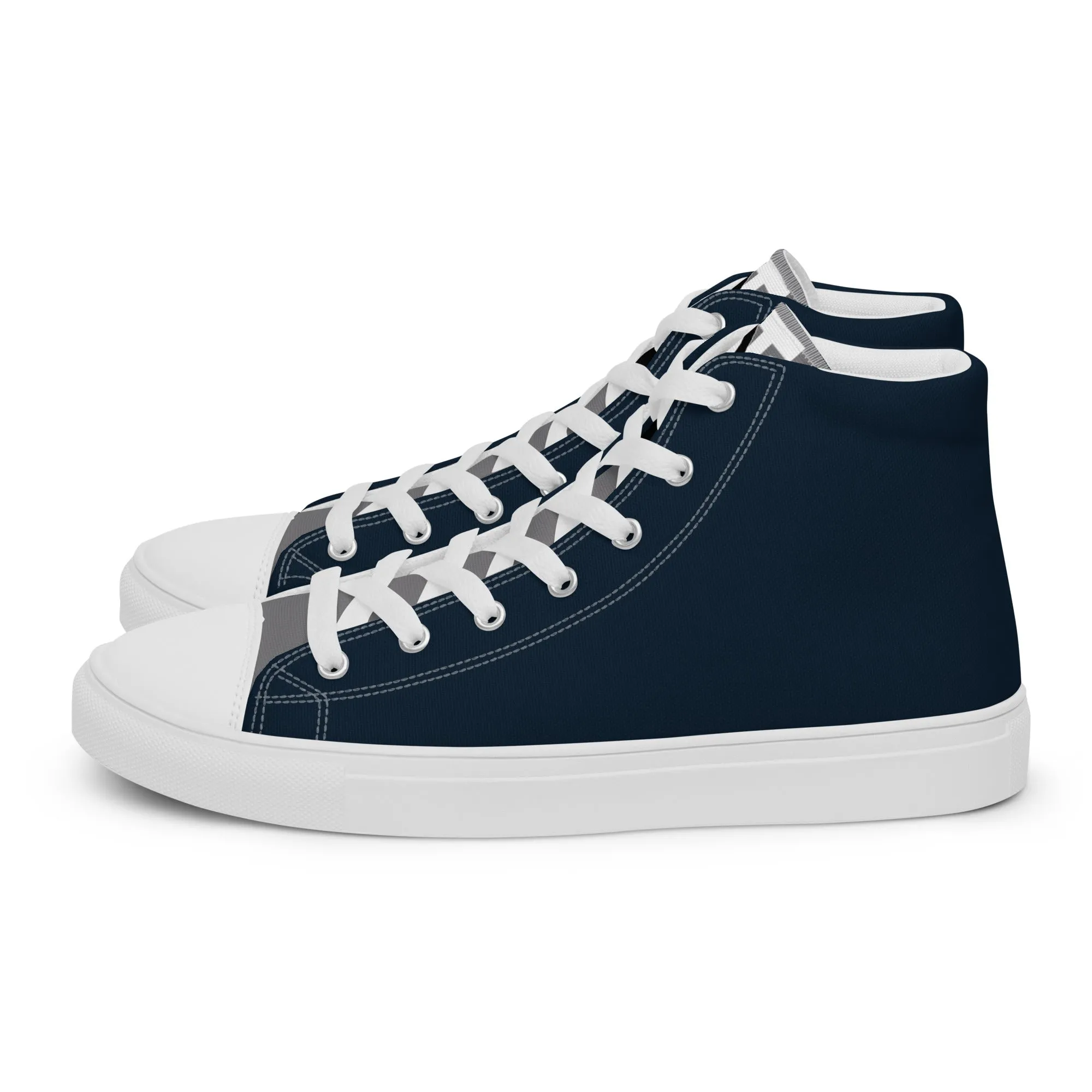 Descendants of the Island Navy Pewter Men’s high top canvas shoes