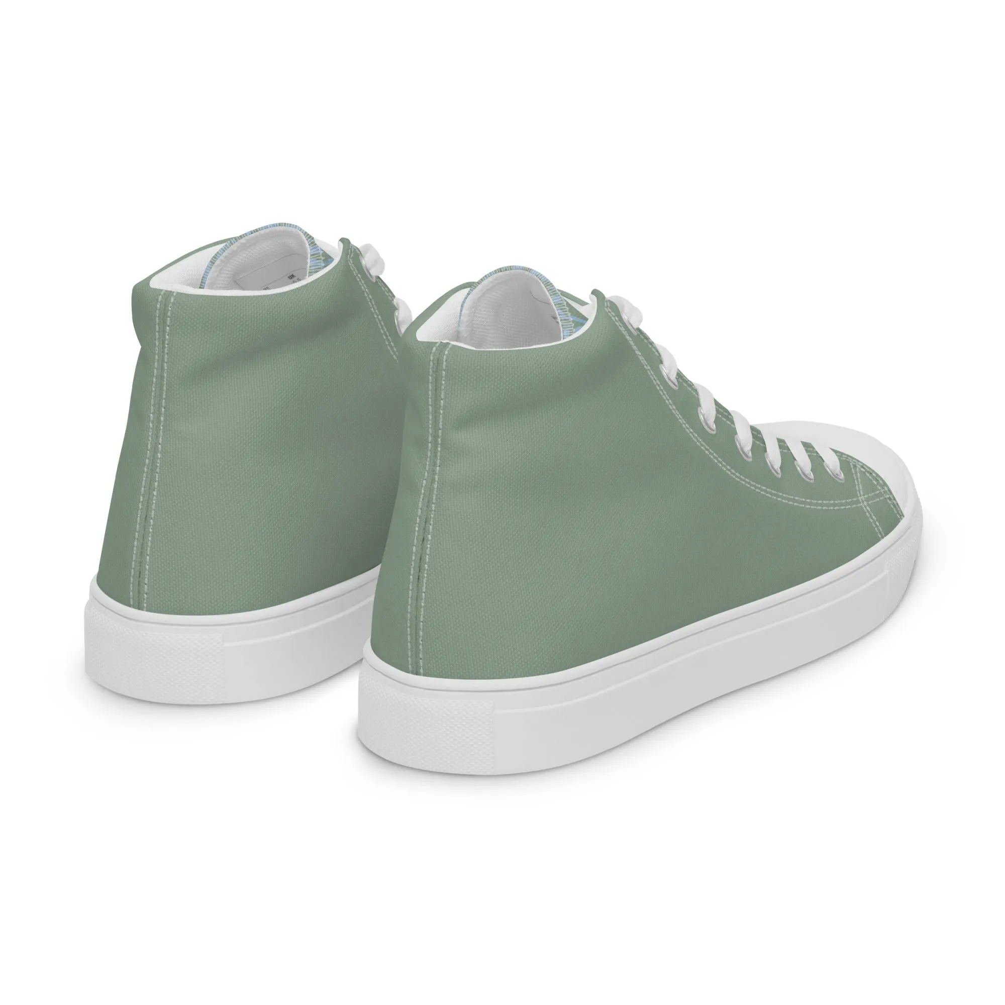 Descendants of the Island Olive Women’s high top canvas shoes