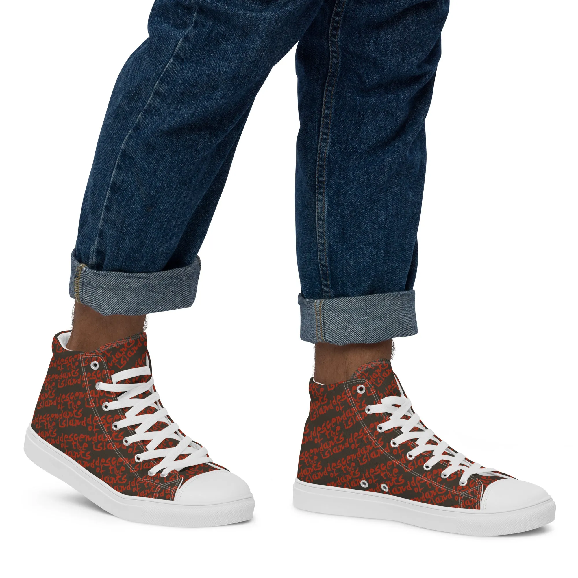 Descendants of the Island Oxide Men’s high top canvas shoes