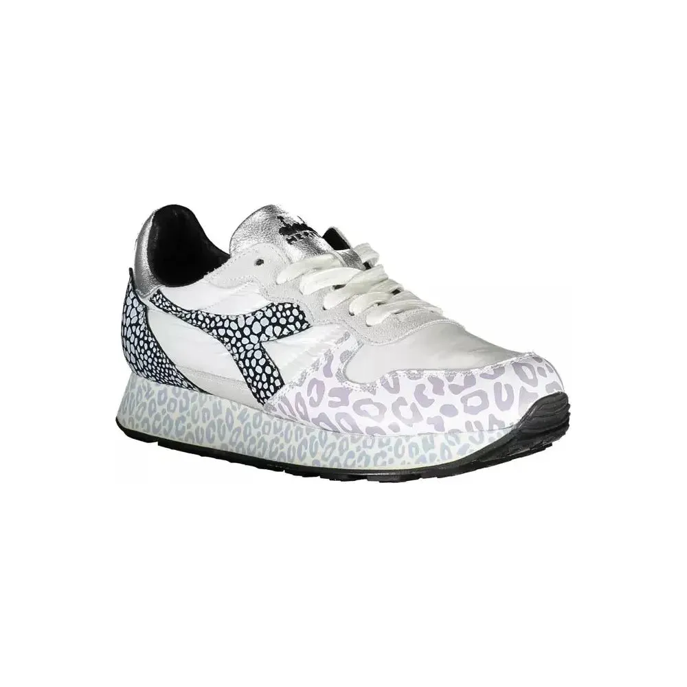 Diadora White Fabric Women Sneaker