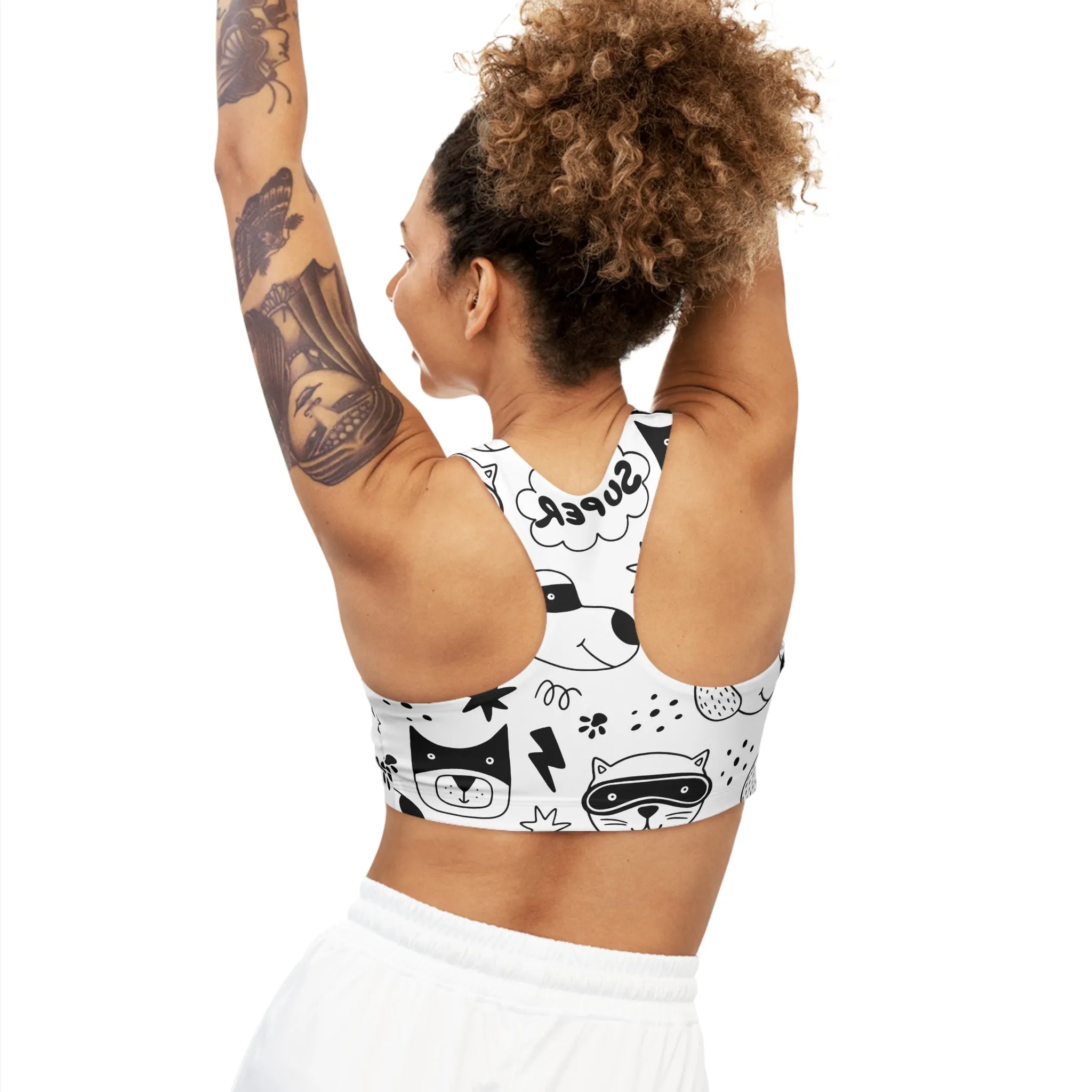 Doodle Dogs & Cats - Inovax Seamless Sports Bra