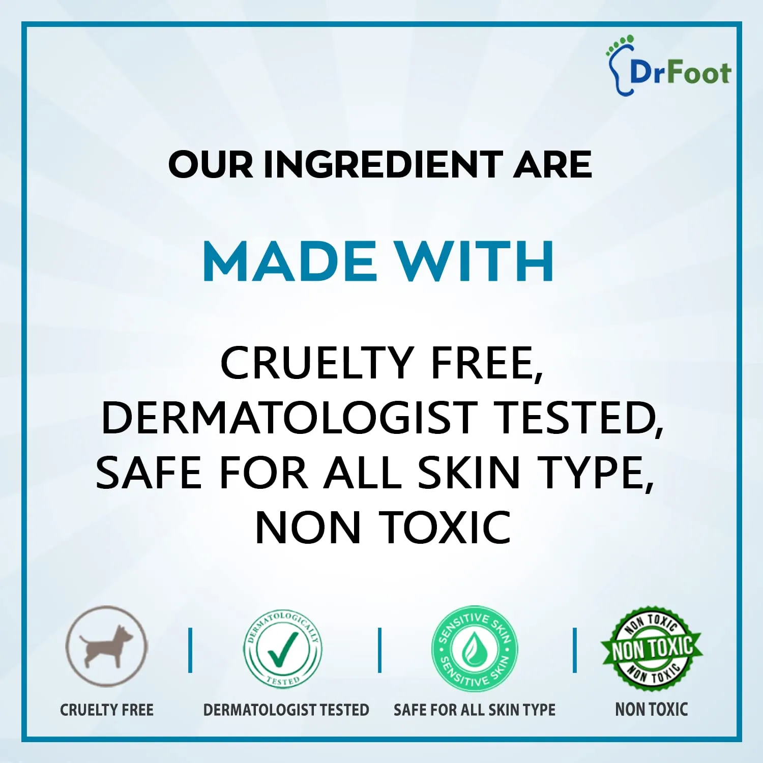 Dr Foot Foot Scrub Soap Repair Dry Cracked Heels, Dead Skin & Calluses Remover with Almond & Pure Aloe Vera Extracts – 100gm - Pack of 2 - (Pack of 5)