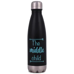 Elanze Designs The Middle Child Black 17 ounce Stainless Steel Sports Water Bottle