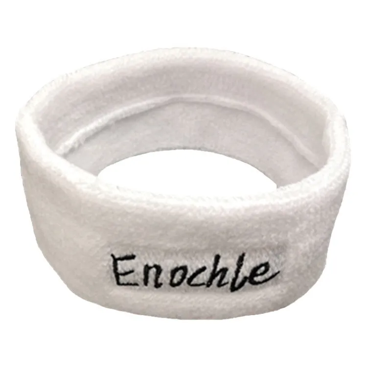 Enochle Sports Sweat-Absorbent Headband Combed Cotton Knitted Sweatband(Yellow)