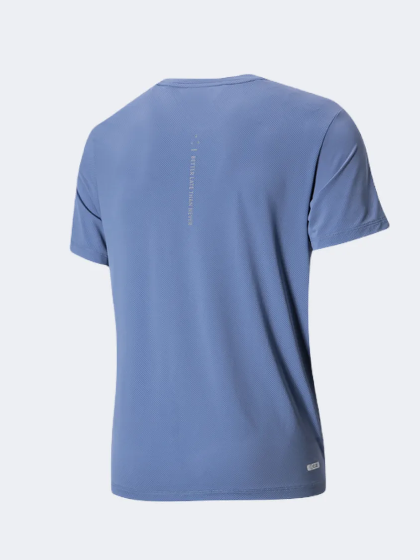 Erke Men Running T-Shirt Floating Blue